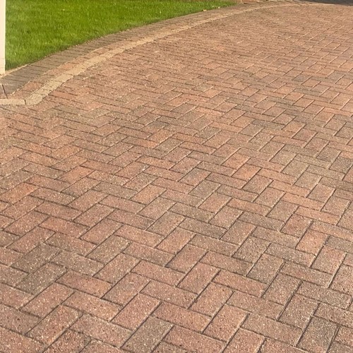 Concrete driveway block paving - driveway,