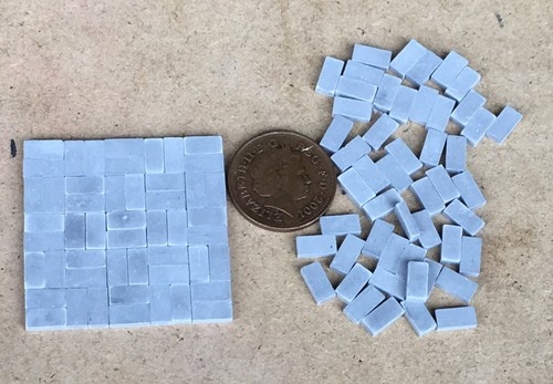 Dolls house paving bricks - house,