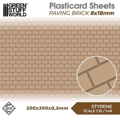 Plasticard paving brick - plasticard,