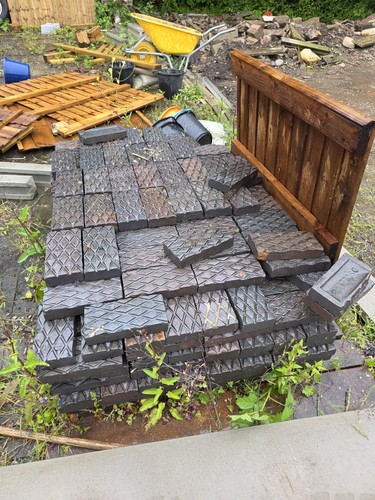 Victorian diamond pavers - victorian, x