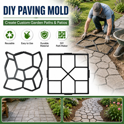 Diy path maker concrete - concrete, mould