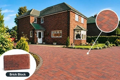 Brindle paving block - block, bricks