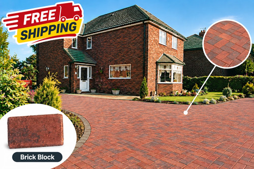 Brindle block paving bricks - paving,